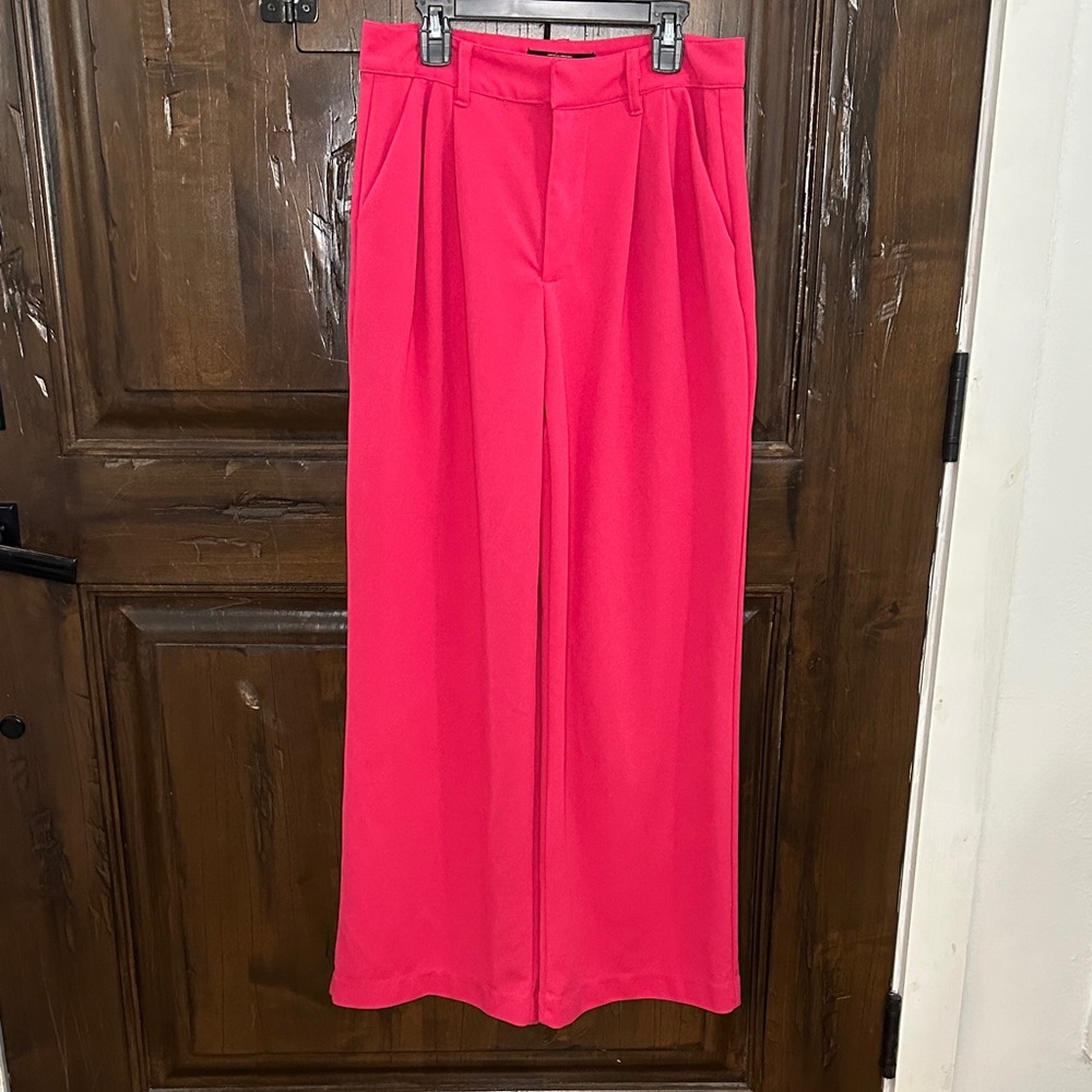 Rewash Pink Wide-Leg Trousers - Picture 1 of 6